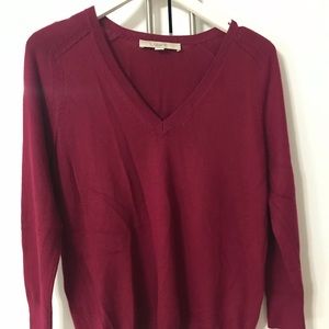 V-neck 3/4 sleeve sweater